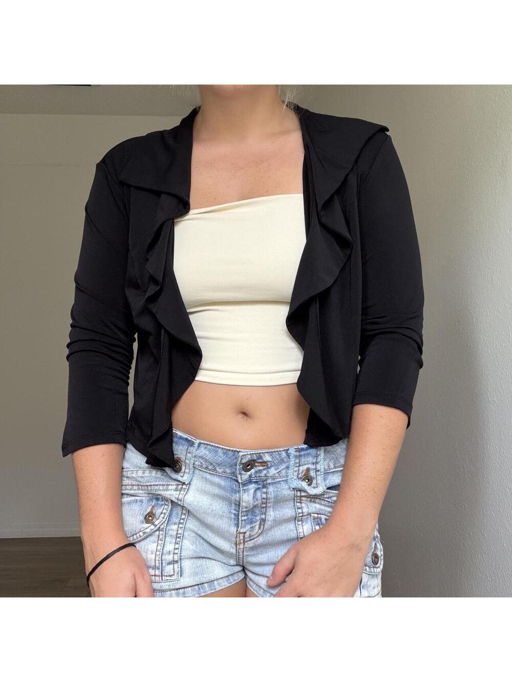 Y2K TRAD GOTH MINIMALIST BOLERO